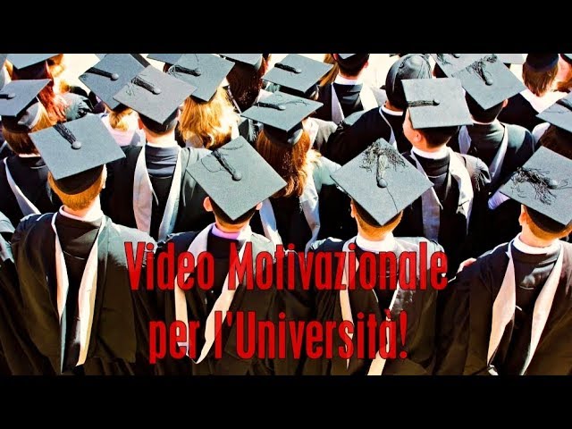 Discorso motivazionale per gli studenti universitari!